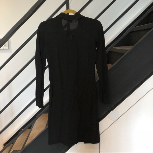 Lacoste Pintucked Long Sleeves Polo Dress - Picture 2 of 5